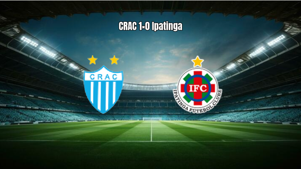 CRAC vence Ipatinga por 1 a 0 na Série D 2026