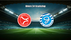 Almere City FC 3-1 De Graafschap: Destaques da Partida