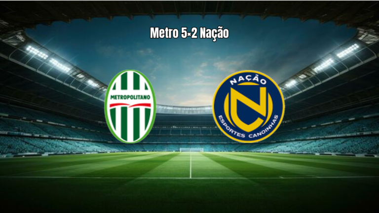 Metropolitano 5×2 Nação: Goleada e Destaques no Catarinense