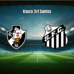 Vasco U20 domina Santos U20 e vence por 3 a 1 no Brasileiro