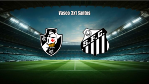 Vasco U20 domina Santos U20 e vence por 3 a 1 no Brasileiro