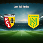 Lens vence Nantes por 1 a 0 em partida equilibrada