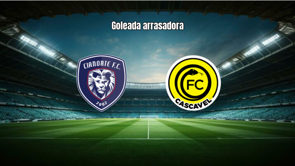 Cianorte U20 1×5 Cascavel U20: goleada no Paranaense