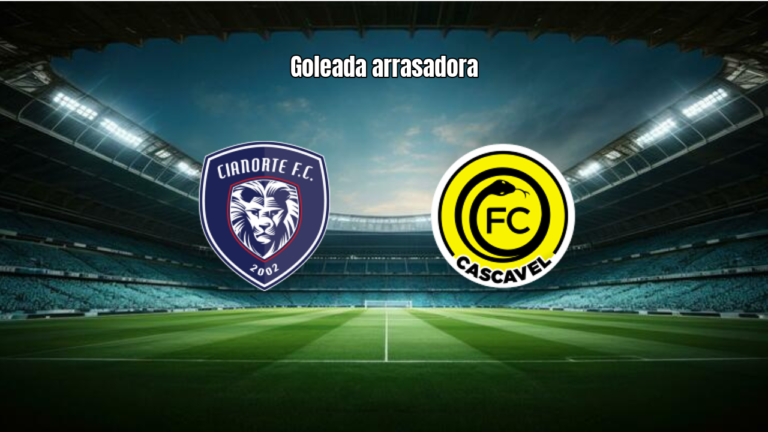 Cianorte U20 1×5 Cascavel U20: goleada no Paranaense