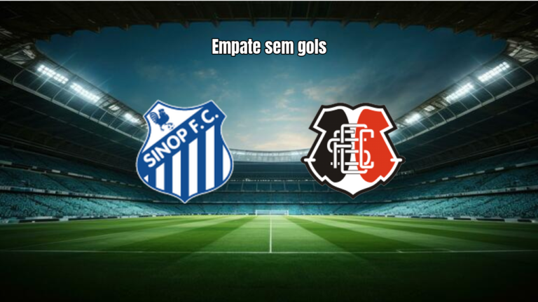 Sinop FC 0x0 Santa Cruz MT: Destaques do Jogo