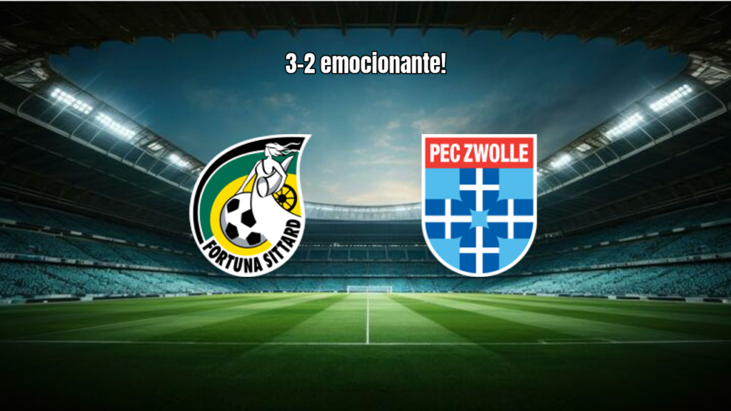Fortuna Sittard vence PEC Zwolle em jogo de 5 gols pela Eredivisie