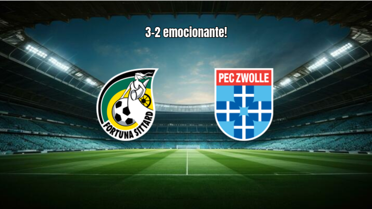 Fortuna Sittard vence PEC Zwolle em jogo de 5 gols pela Eredivisie