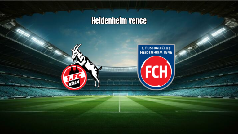 Köln 1x3 Heidenheim: Virada Garantida na Bundesliga