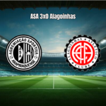 ASA domina, vence Atlético de Alagoinhas por 3 a 0