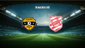Araucária vence Rio Branco PR por 1 a 0 na fase quartas