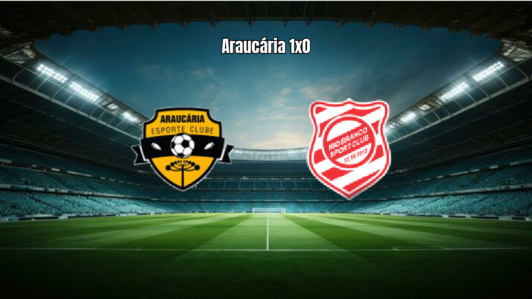 Araucária vence Rio Branco PR por 1 a 0 na fase quartas