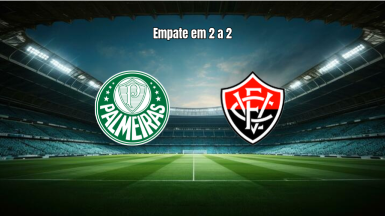 Palmeiras U20 e Vitória U20 empatam por 2 a 2 no Brasileirão