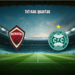 Patriotas U20 e Coritiba U20 empatam nas quartas do Paranaense
