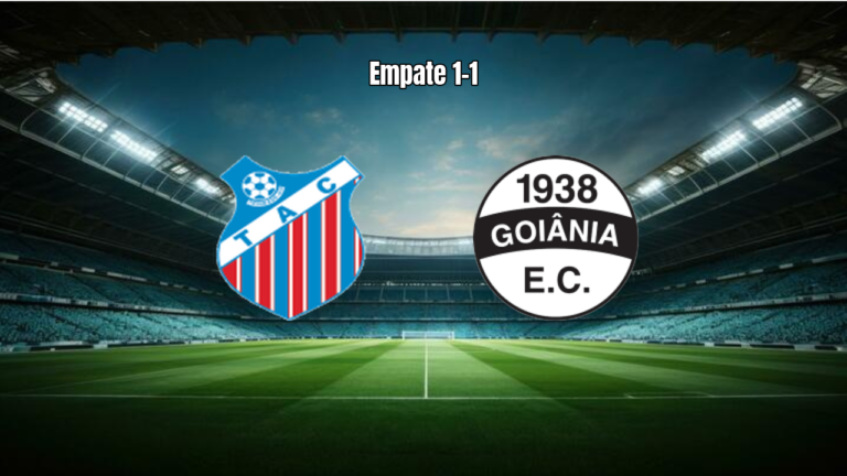 Trindade U20 e Goiânia U20: Empate 1-1 no Goiano