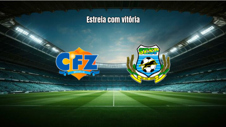 CFZ Brasília U20 1x0 Planaltina U20: Vitória Apertada na Estreia