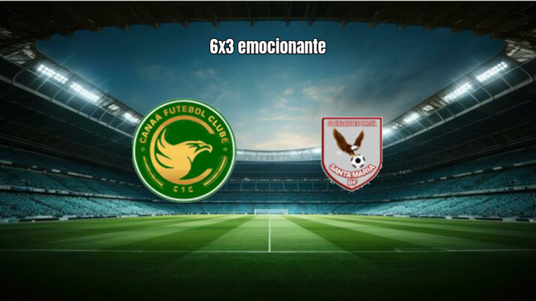 Canaã U20 goleia Santa Maria U20 por 6 a 3 em jogo eletrizante