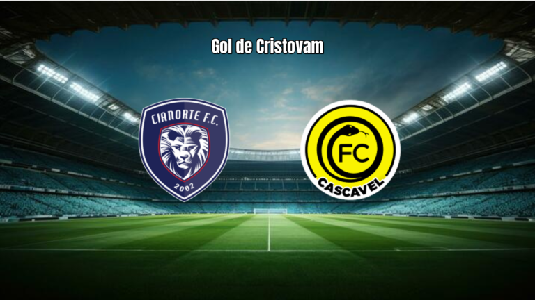 Cianorte 1x0 Cascavel: gol de Cristovam decide na Série D