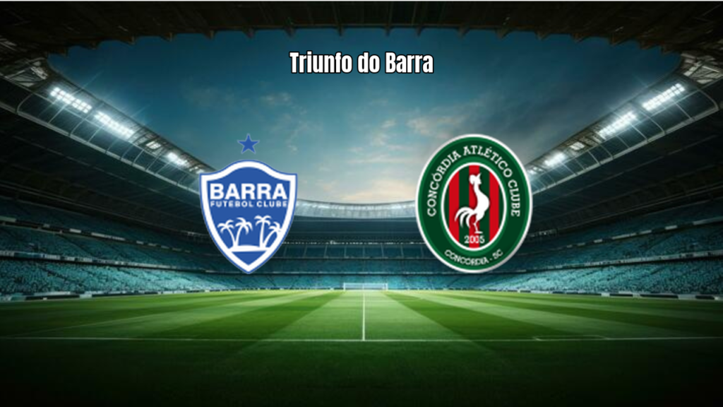 Barra SC U20 bate Concórdia U20 por 1 a 0 na 6ª rodada