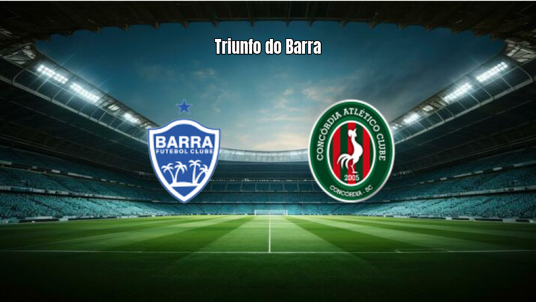 Barra SC U20 bate Concórdia U20 por 1 a 0 na 6ª rodada
