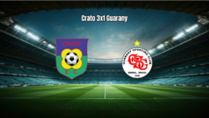 Crato vence Guarany de Sobral por 3 a 1 nas quartas