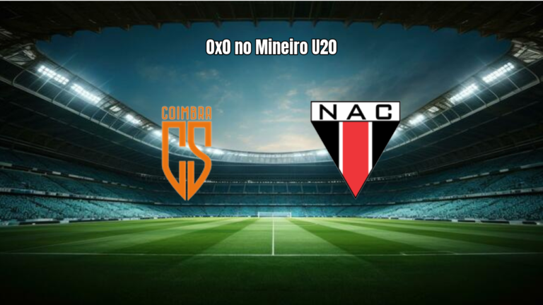 Coimbra U20 e Nacional de Muriae U20 empatam sem gols no Mineiro Sub-20
