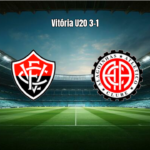 Vitória U20 vence Atlético Alagoinhas U20 por 3 a 1
