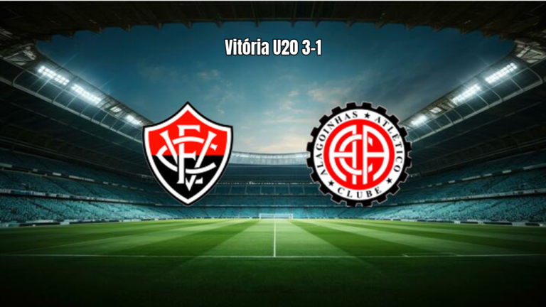 Vitória U20 vence Atlético Alagoinhas U20 por 3 a 1