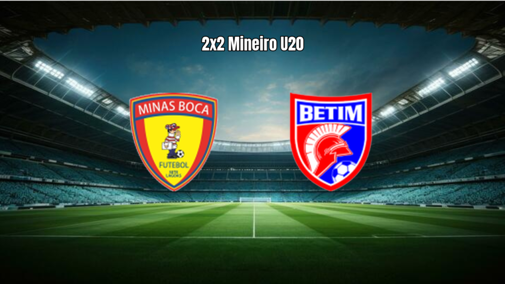 Minas Boca U20 e Betim U20 empatam em 2 a 2 na 7ª rodada