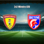 Minas Boca U20 e Betim U20 empatam em 2 a 2 na 7ª rodada