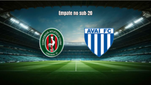 Concórdia U20 e Avaí U20 empatam em 1 a 1 no Catarinense