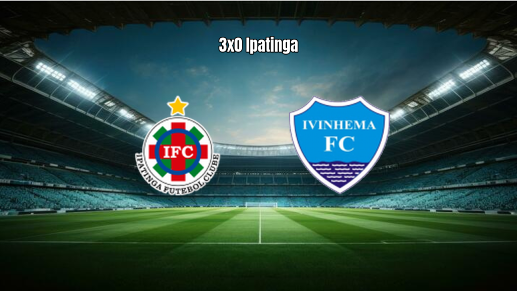 Ipatinga domina Ivinhema e vence por 3 a 0 na Série D