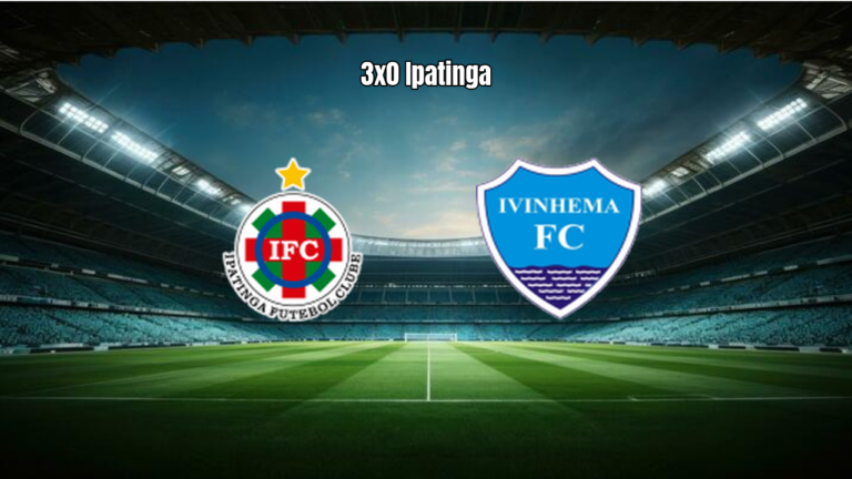 Ipatinga domina Ivinhema e vence por 3 a 0 na Série D