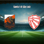 Santa Catarina vence São Luiz por 1 a 0 e segue firme na Série D