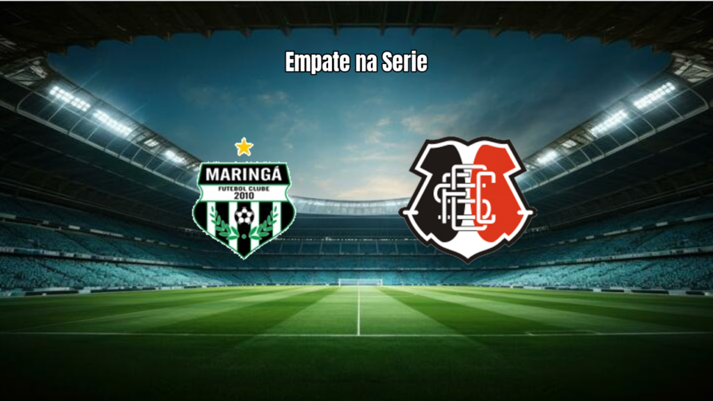 Maringá e Santa Cruz empatam 1-1 na 8ª rodada da Série C