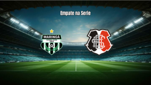 Maringá e Santa Cruz empatam 1-1 na 8ª rodada da Série C