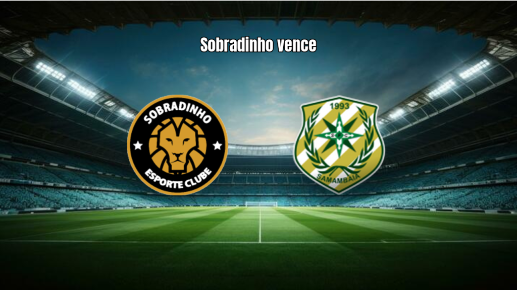 Sobradinho U20 domina e vence Samambaia U20 por 3 a 1