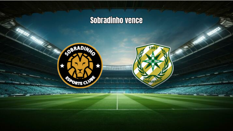 Sobradinho U20 domina e vence Samambaia U20 por 3 a 1