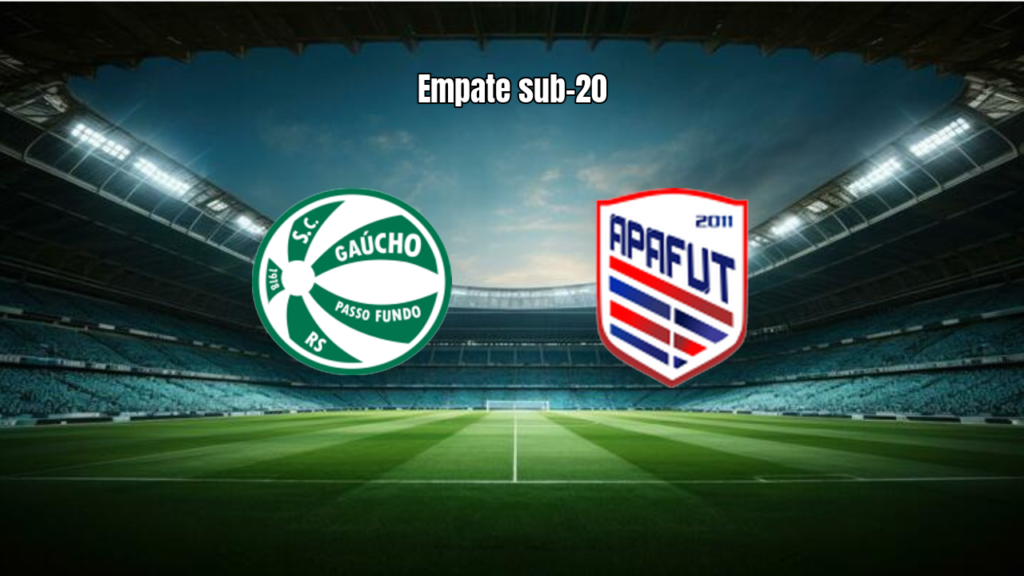 SC Gaucho RS U20 e Apafut U20 empatam 1-1 na 7ª rodada