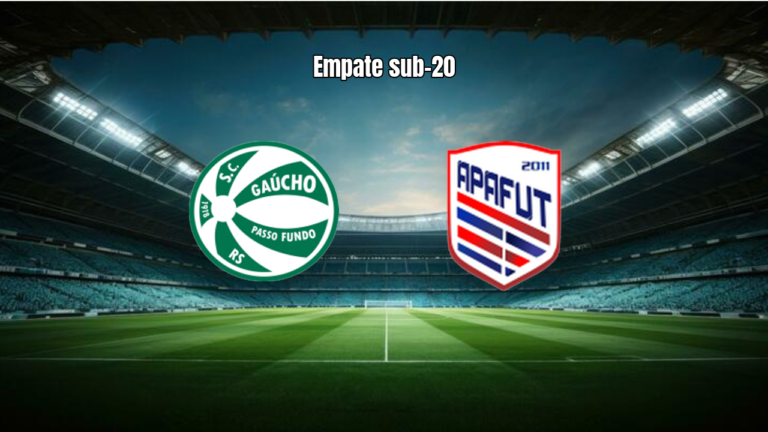 SC Gaucho RS U20 e Apafut U20 empatam 1-1 na 7ª rodada