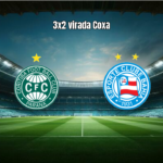 Coritiba vence Bahia por 3 a 2 em jogo emocionante