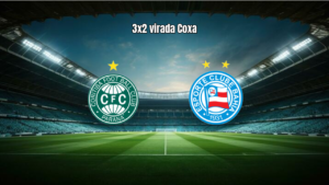 Coritiba vence Bahia por 3 a 2 em jogo emocionante
