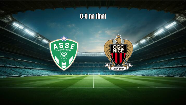 Saint Etienne e Nice empatam sem gols na final da Ligue 1