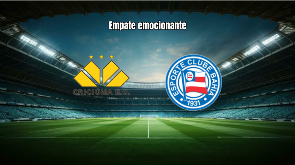 Criciuma U20 e Bahia U20 empatam em 1 a 1 no Brasileiro U20