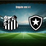Santos U20 e Botafogo U20 empatam 1×1 no Brasileiro Sub-20