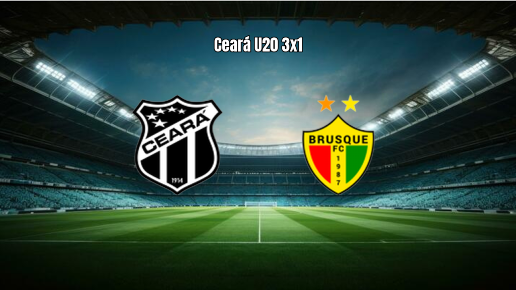 Ceará U20 vence Brusque U20 por 3 a 1 no Brasileiro U20