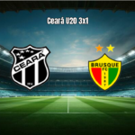 Ceará U20 vence Brusque U20 por 3 a 1 no Brasileiro U20