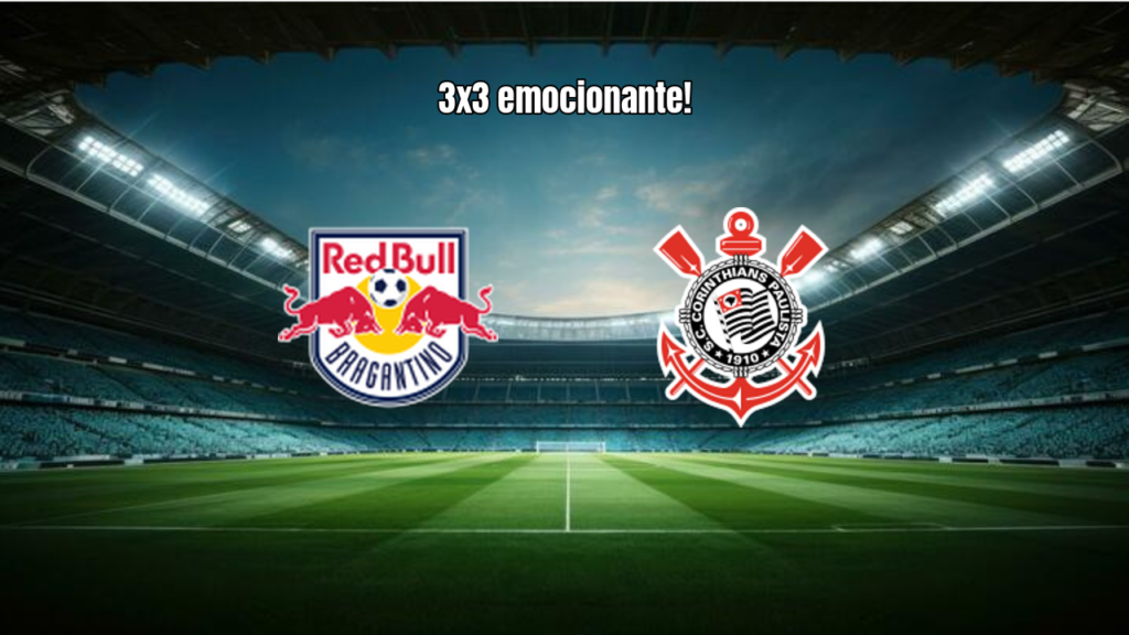 RB Bragantino U20 3x3 Corinthians U20: Empate emocionante