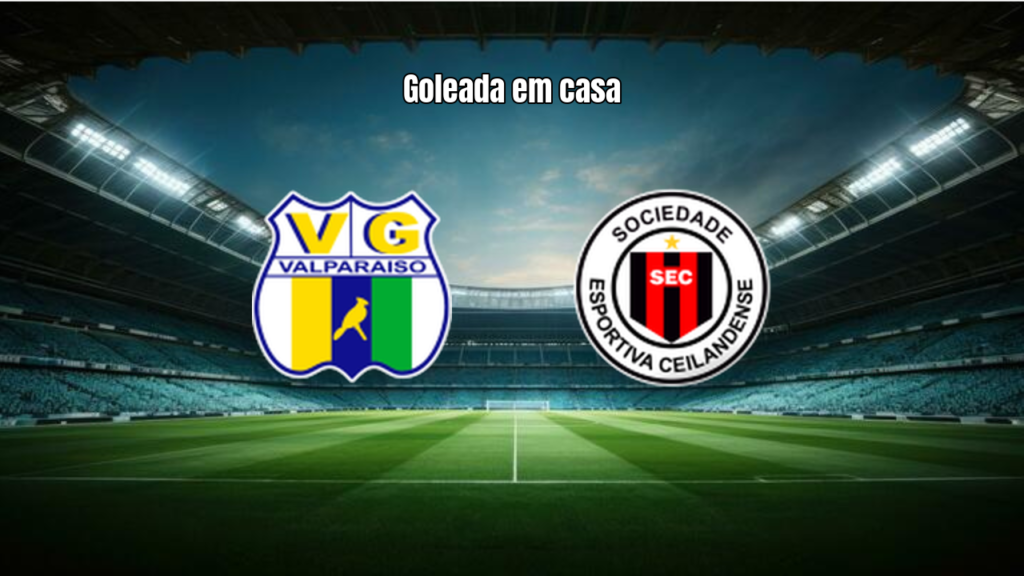 Grêmio Valparaíso U20 atropela Ceilandense e vence por 5 a 0