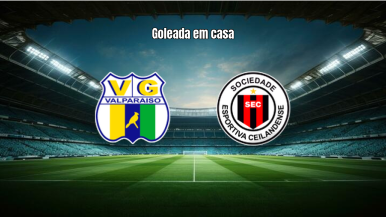 Grêmio Valparaíso U20 atropela Ceilandense e vence por 5 a 0