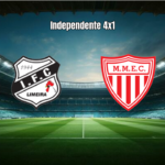 Independente SP goleia Mogi Mirim por 4 a 1 na Série B